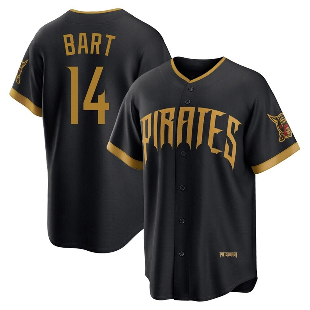 harde P.Pirates #14 Joey Bart Player Black 2026 City Connect Home Game Stitched Jerseys