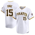 harde P.Pirates #15 Oneil Cruz Player White Home Limited Stitched Jerseys