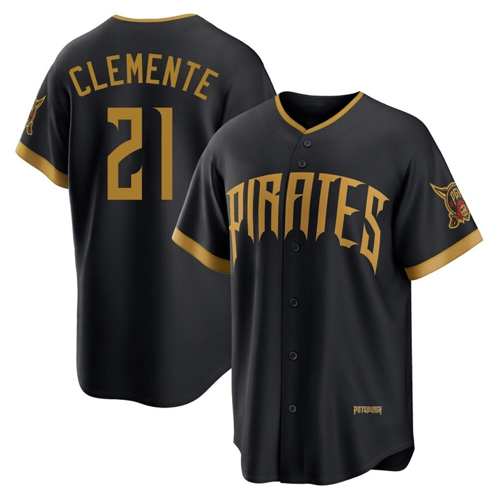 harde P.Pirates #21 Roberto Clemente Player Black 2026 City Connect Home Limited Stitched Jerseys