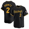 harde P.Pirates #2 Spencer Horwitz Player Black Alt Home Limited Stitched Jerseys
