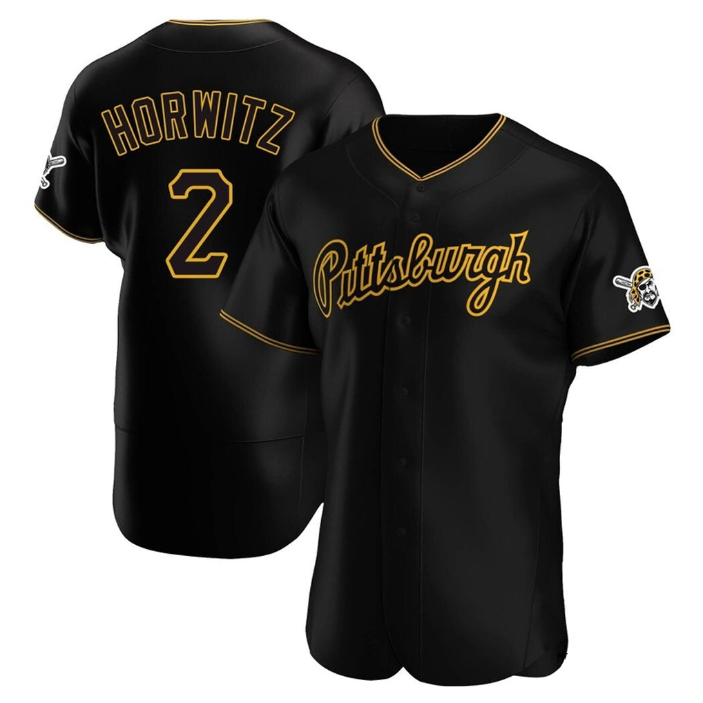 harde P.Pirates #2 Spencer Horwitz Player Black Home Limited Elite Stitched Jerseys