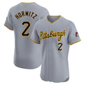 harde P.Pirates #2 Spencer Horwitz Player Gray Road Home Limited Elite Stitched Jerseys
