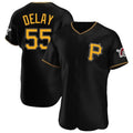 harde P.Pirates #55 Jason Delay Player Black Alternate 2025 Home Limited Elite Stitched Jerseys