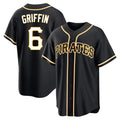 harde P.Pirates #6 Konnor Griffin Player Black Fashion Out Home Game Stitched Jerseys