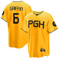 harde P.Pirates #6 Konnor Griffin Player Gold City Connect Home Game Stitched Jerseys