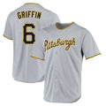 harde P.Pirates #6 Konnor Griffin Player Gray Road Home Game Stitched Jerseys