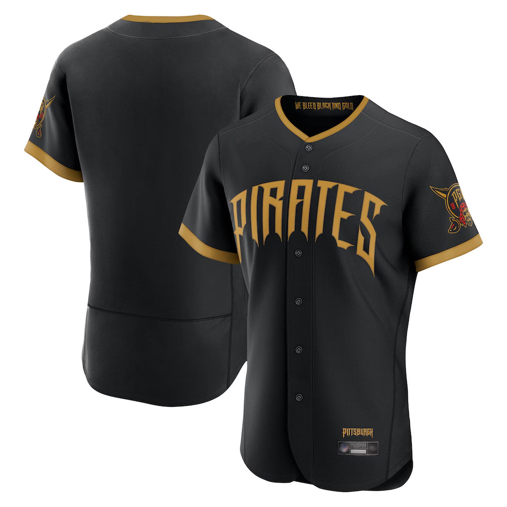 harde P.Pirates Blank Player Black 2026 City Connect Home Limited Elite Stitched Jerseys
