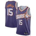 harde P.Suns #15 Devin Booker Purple Swingman Player Jerseys - Icon Edition