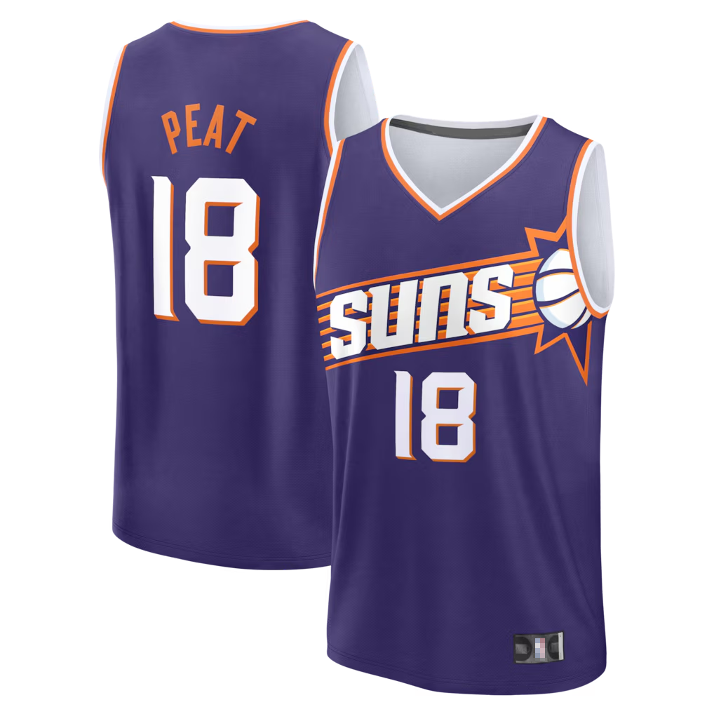 harde P.Suns #18 Koa Peat Fanatics Purple Fast Break Jerseys - Icon Edition