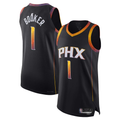 harde P.Suns #1 Devin Booker Black Authentic Player Jerseys - Statement Edition