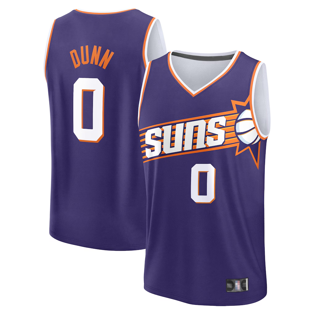 harde P.Sunss #0 Ryan Dunn Fanatics Purple 2024 Draft Fast Break Player Jerseys - Icon Edition