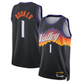 harde P.Sunss #1 Devin Booker Black 2025-2026 Swingman Jerseys - City Edition