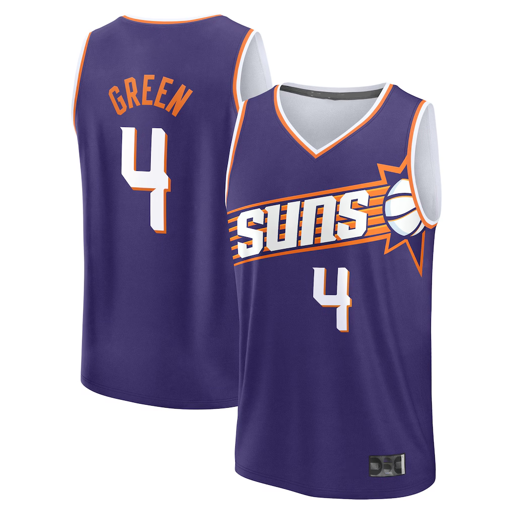 harde P.Sunss #4 Jalen Green Fanatics Purple Fast Break Replica Jerseys - Icon Edition