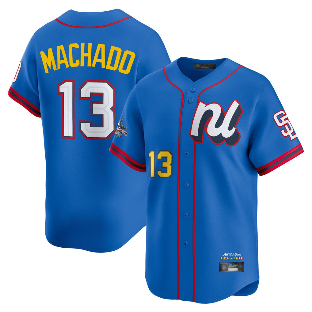 harde S.Diego Padres #13 Manny Machado Player Blue National League All-Star Game Limited Stitched Jerseys
