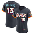 harde S.Diego Padres #13 Manny Machado Player Obsidian 2026 City Connect Home Elite T-shirt Stitched Jerseys