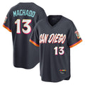 harde S.Diego Padres #13 Manny Machado Player Obsidian 2026 City Connect Home Game T-shirt Stitched Jerseys