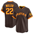 harde S.Diego Padres #22 Mason Miller Player Brown Home Cooperstown Collection Replica Game Stitched Jerseys