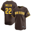 harde S.Diego Padres #22 Mason Miller Player Brown Home Limited Stitched Jerseys