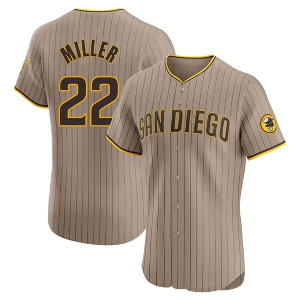 harde S.Diego Padres #22 Mason Miller Player Khaki Home Limited Elite Stitched Jerseys