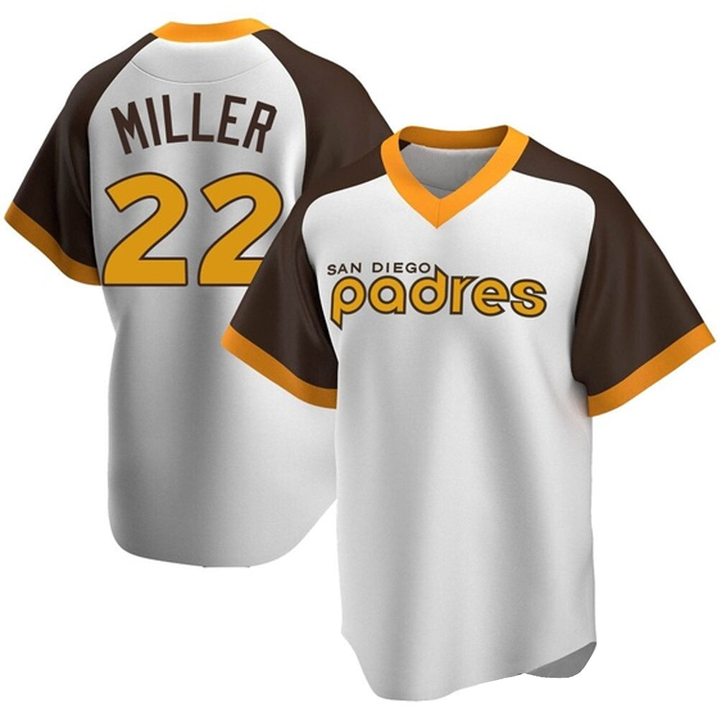 harde S.Diego Padres #22 Mason Miller Player White Home Cooperstown Collection Replica Game Stitched Jerseys