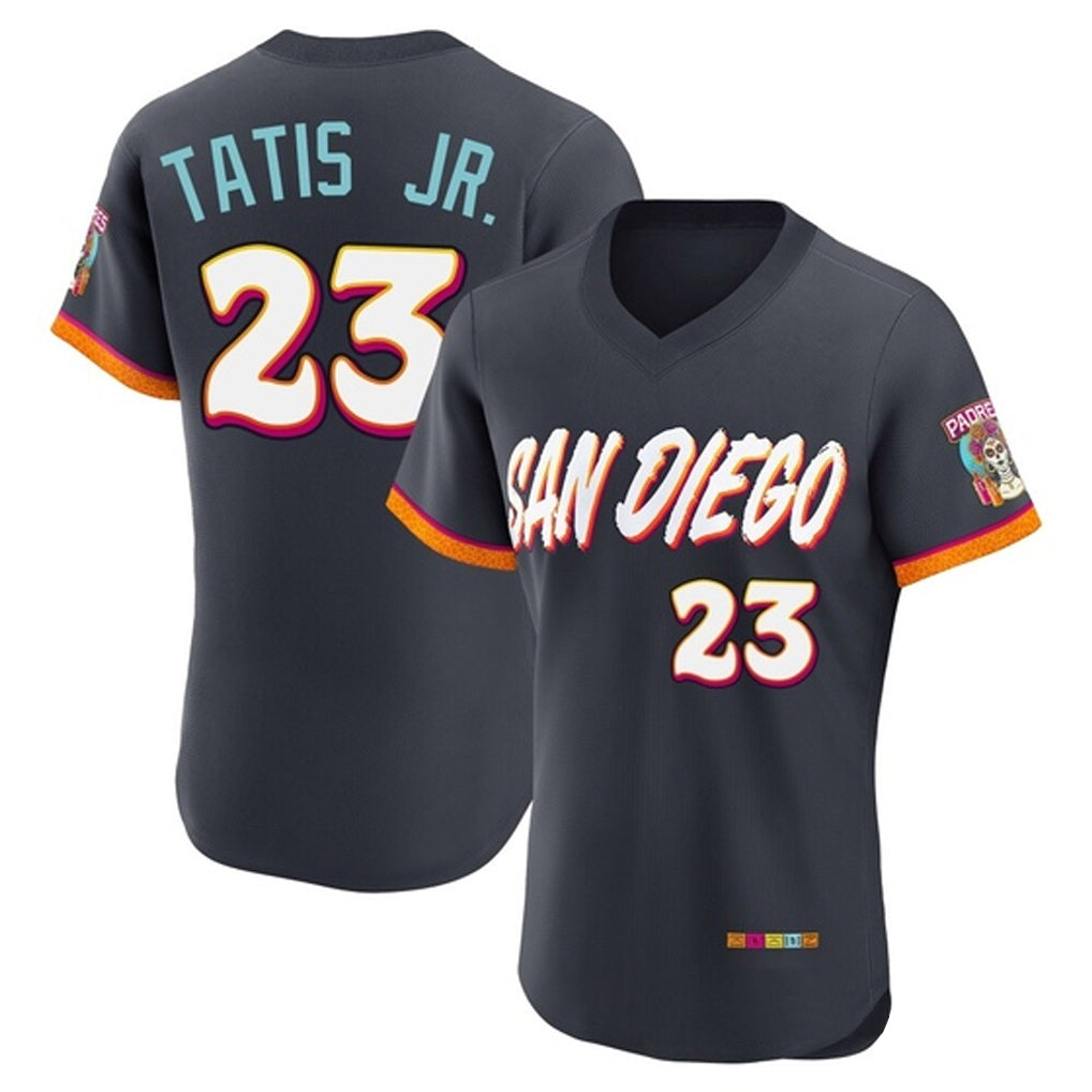 harde S.Diego Padres #23 Fernando Tatis Jr Player Obsidian 2026 City Connect Home Elite T-shirt Stitched Jerseys
