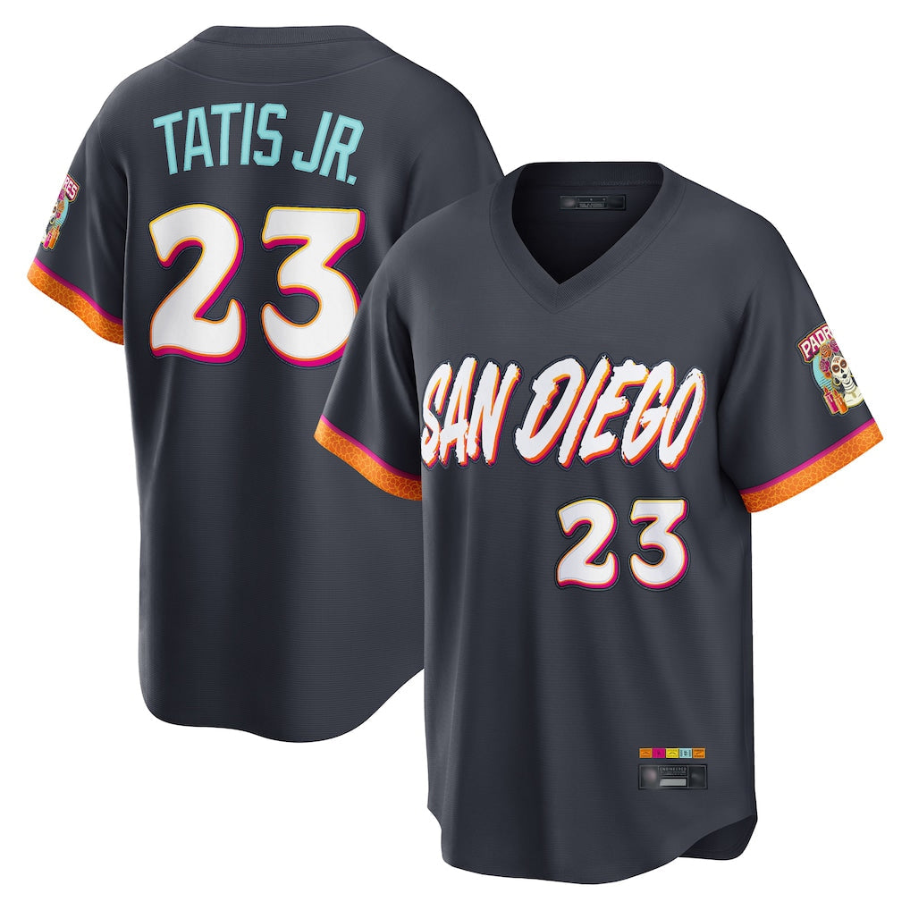 harde S.Diego Padres #23 Fernando Tatis Jr Player Obsidian 2026 City Connect Home Game T-shirt Stitched Jerseys