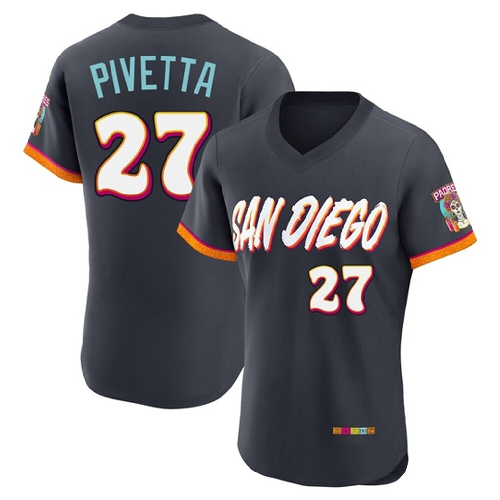 harde S.Diego Padres #27 Nick Pivetta Player Obsidian 2026 City Connect Home Limited Elite T-shirt Stitched Jerseys