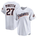 harde S.Diego Padres #27 Nick Pivetta Player White Cooperstown Collection Limited Home Stitched Jerseys