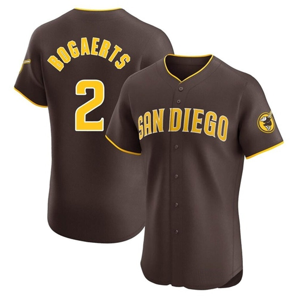 harde S.Diego Padres #2 Xander Bogaerts Player Brown Home Limited Elite Stitched Jerseys