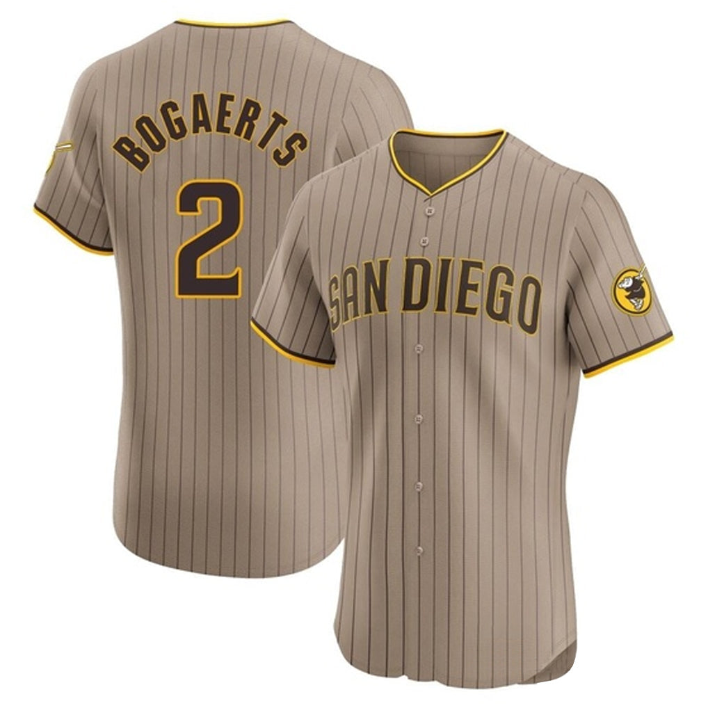 harde S.Diego Padres #2 Xander Bogaerts Player Khaki Home Limited Elite Stitched Jerseys