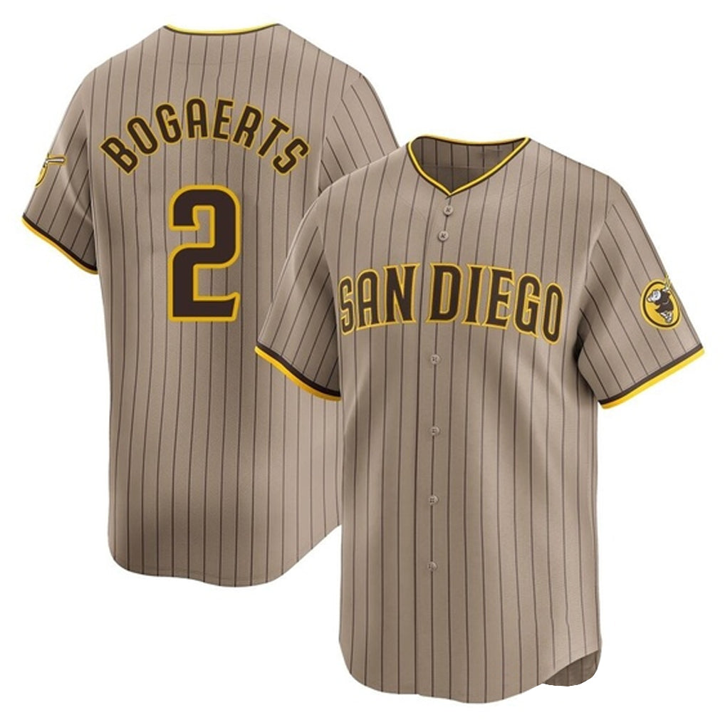 harde S.Diego Padres #2 Xander Bogaerts Player Khaki Home Limited Stitched Jerseys