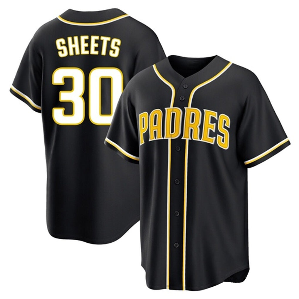 harde S.Diego Padres #30 Gavin Sheets Player Black 2026 Fashion Home Stitched Jerseys