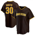 harde S.Diego Padres #30 Gavin Sheets Player Brown Home Game Stitched Jerseys