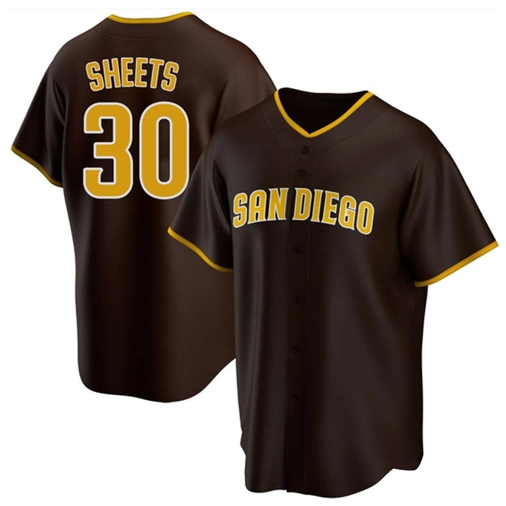 harde S.Diego Padres #30 Gavin Sheets Player Brown Home Game Stitched Jerseys
