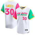 harde S.Diego Padres #30 Gavin Sheets Player White City Connect Home Limited Stitched Jerseys