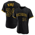 harde S.Diego Padres #34 Michael King Player Black Snake Skin City Home Limited Elite Stitched Jerseys
