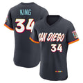 harde S.Diego Padres #34 Michael King Player Obsidian 2026 City Connect Home Limited Elite T-shirt Stitched Jerseys