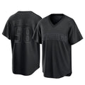 harde S.Diego Padres #58 Wandy Peralta Player Black Pitch Fashion Game T-shirt Stitched Jerseys