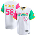harde S.Diego Padres #58 Wandy Peralta Player White City Connect Home Limited Stitched Jerseys