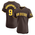 harde S.Diego Padres #9 Jake Cronenworth Player Brown Home Limited Elite Stitched Jerseys