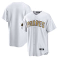 harde S.Diego Padres Blank Player Gold Replica All-Star Game White Stitched Jerseys