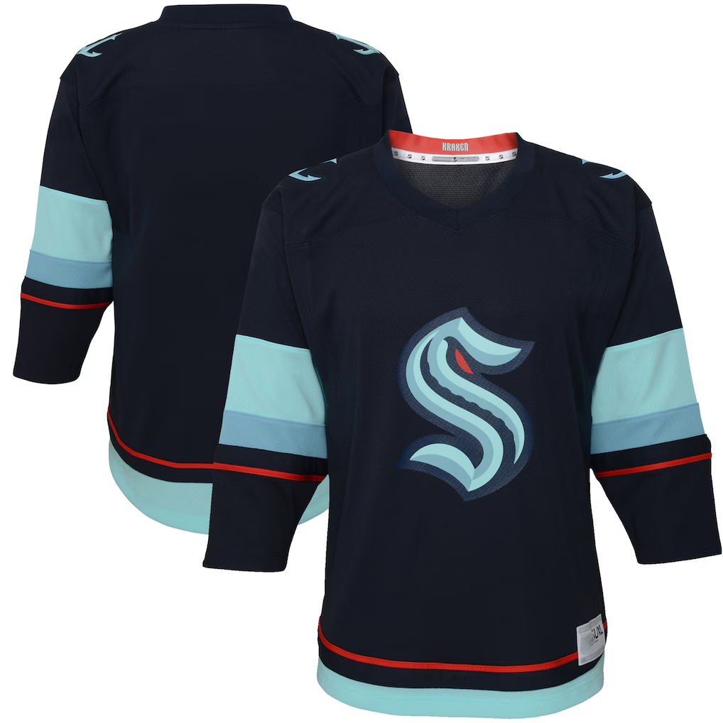harde S.Kraken Navy Home Replica Jerseys