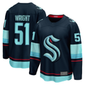 harde S.Kraken #51 Shane Wright Deep Sea Blue Home Breakaway Player Jerseys