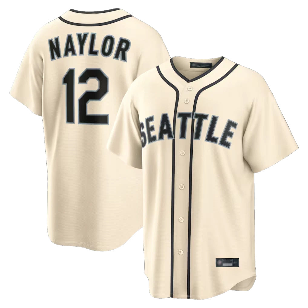 harde S.Mariners #12 Josh Naylor Player Cream 2026 Home Limited Stitched Jerseys