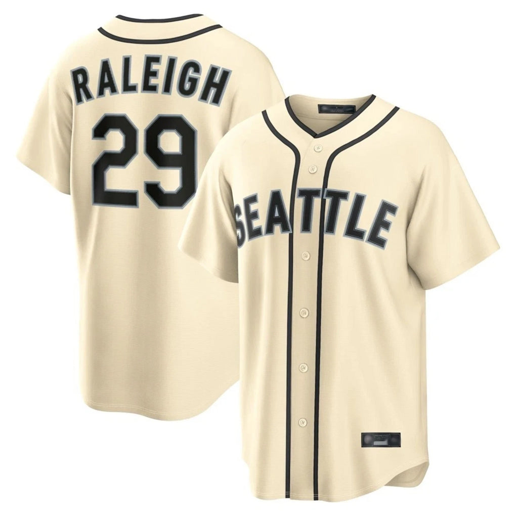 harde S.Mariners #29 Cal Raleigh Player Cream 2026 Home Limited Stitched Jerseys