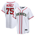harde S.Mariners #75 Andres Munoz Player White 2026 World Classic Home Limited Stitched Jerseys