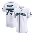 harde S.Mariners #75 Andres Munoz Player White Home Limited Elite Stitched Jerseys