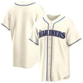 harde S.Mariners Blank Player Cream Home Game Stitched Jerseys