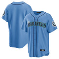harde S.Mariners Blank Player Light Blue Home Limited Stitched Jerseys