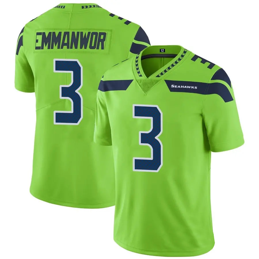 harde S.Seahawks #3 Nick Emmanwori Player Green Vapor Limited Football Jerseys